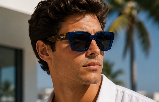 SOBE Premium Blue Havana Polarized Sunglasses